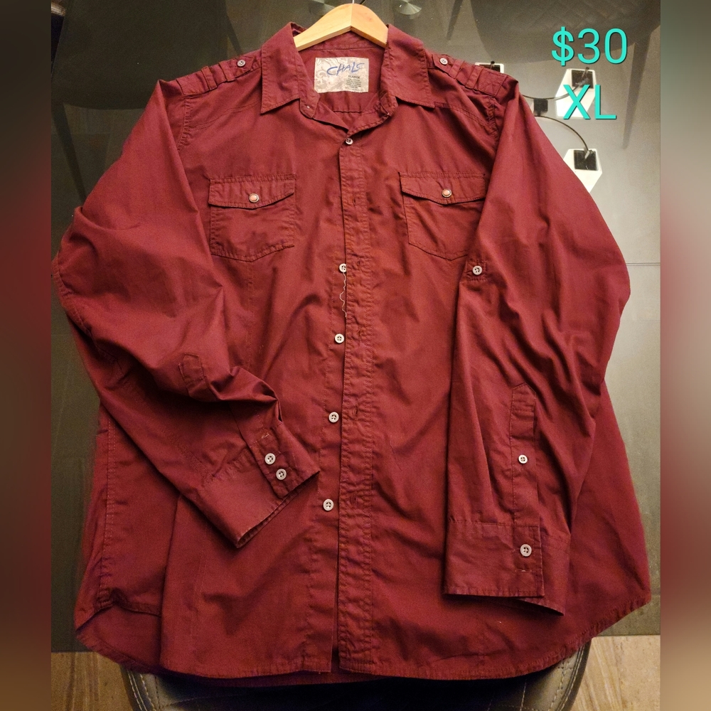 XL Chalk dress shirt